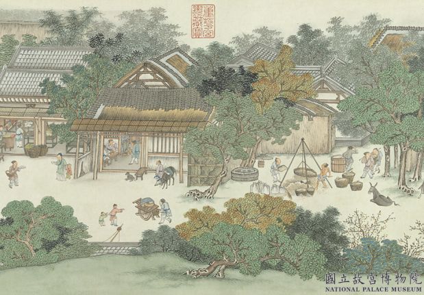 清謝遂仿宋院本金陵圖 卷